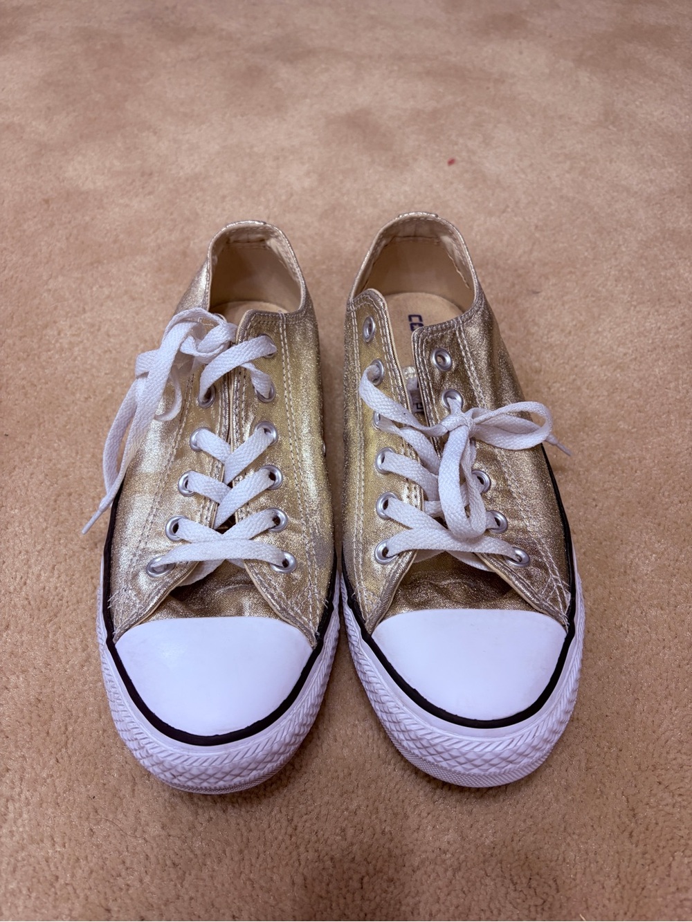 Converse Gold Low-Top Canvas Sneakers - Women